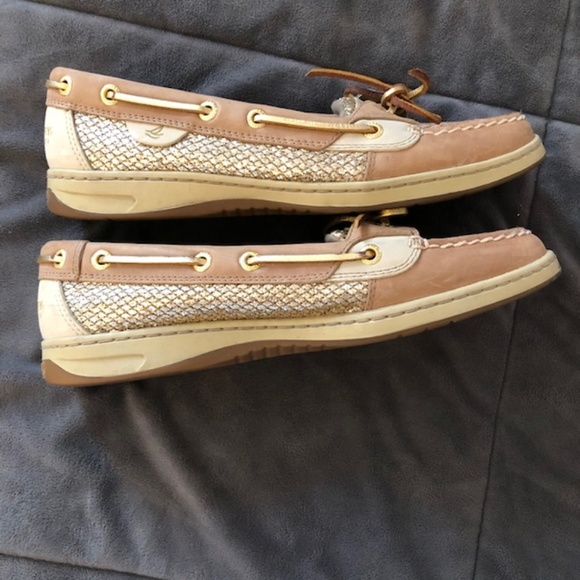 Sperry Gold Glitter Boat Shoe - Picture 2 of 4